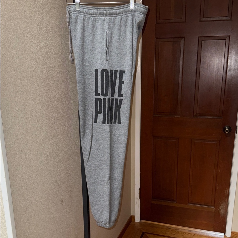Vintage Victoria’s Secret Pink Gray Love Pink Sweatpants Women’s Size XS